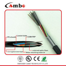 Сделано в Китае стальные бронированные мульти пары SM / MM волоконно-оптический кабель 16-жильный волоконный кабель одномодовый диаметр